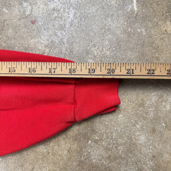 Vintage 70s/80s Lake County Yacht Club‎ Hoodie Red Men's Medium USA Sportswear - Picture 11 of 11